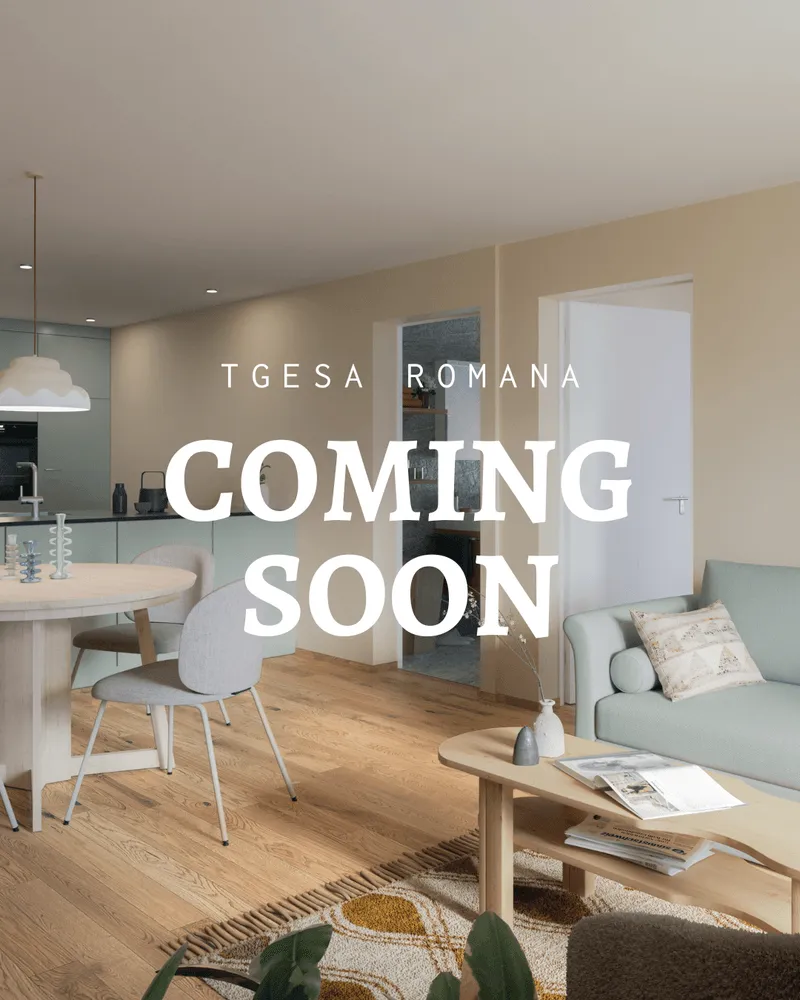tgesa ROMANA Savognin – Restaurant & Vacation Rentals, modern interior, Coming Soon