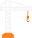 Icône grue de chantier