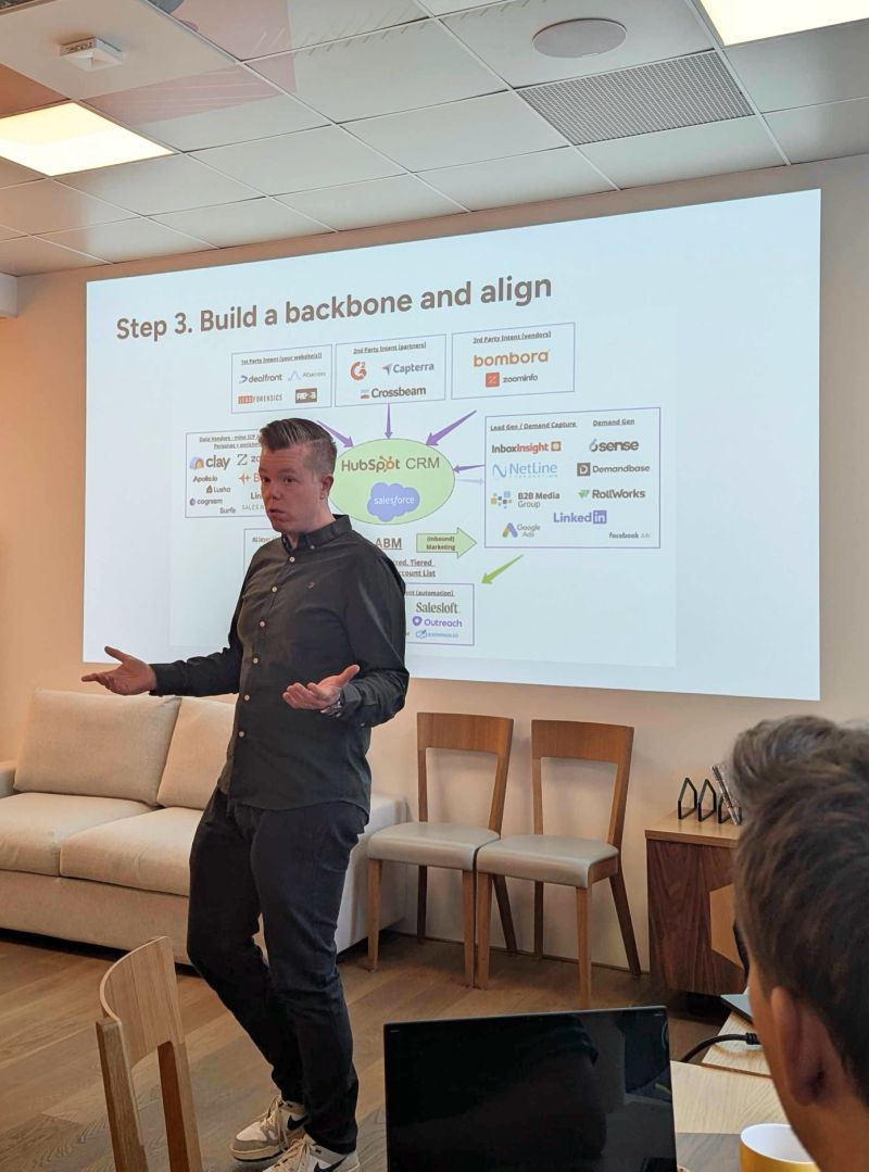 Andy Culligan presenting