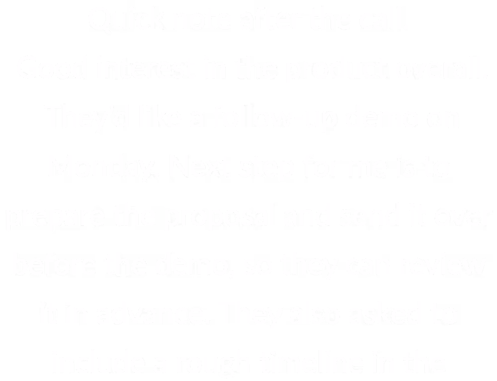 Aktualisieren Sie Ihren Vertrieb einfach durch das Aufzeichnen von Gesprächen.