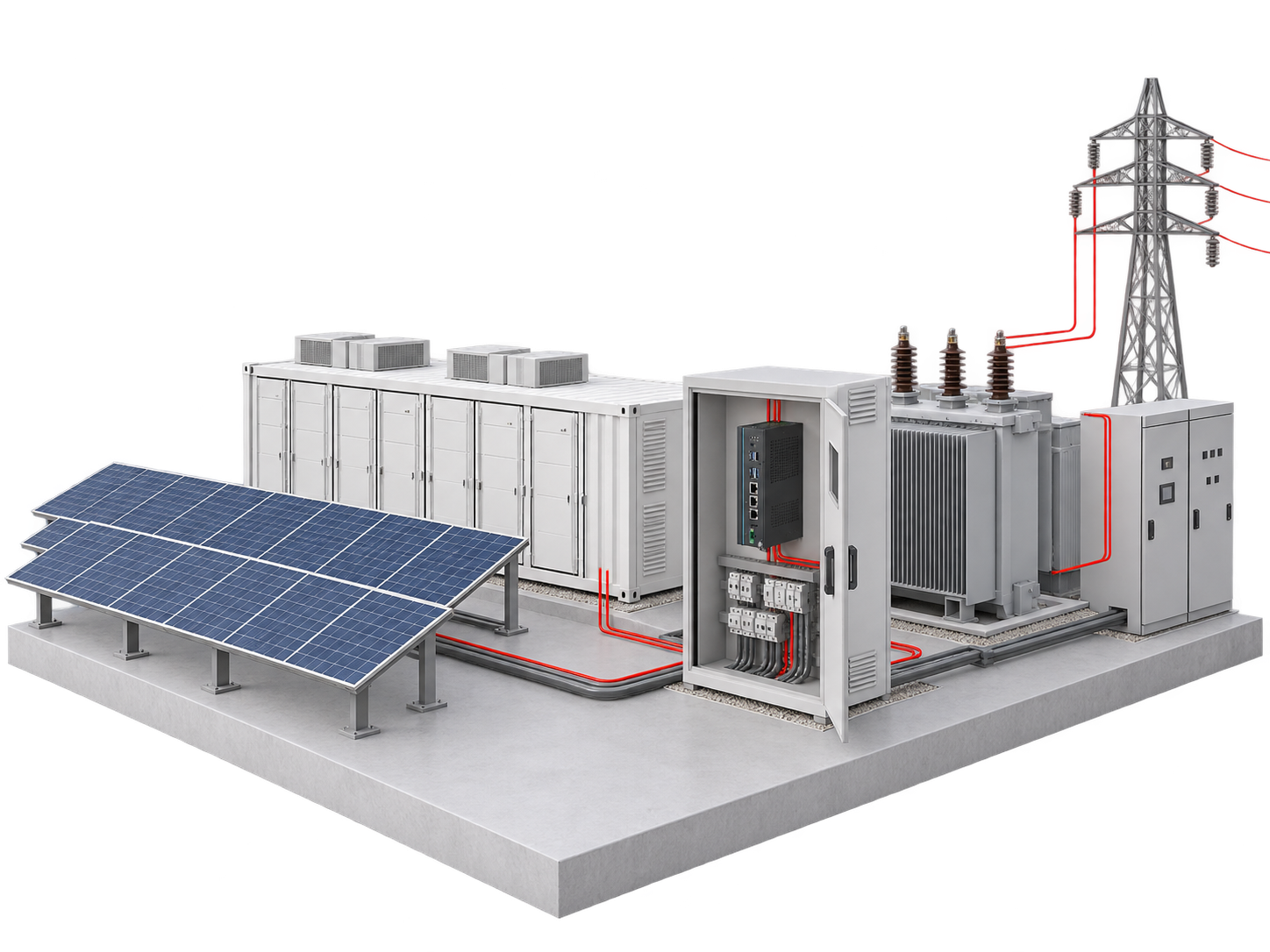 Utility-scale energy system with the SmartgridOne Ultra controller