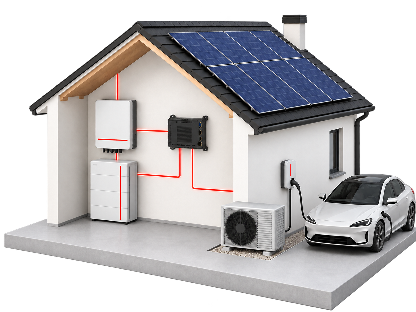 Residential energy system with the SmartgridOne M1S controller