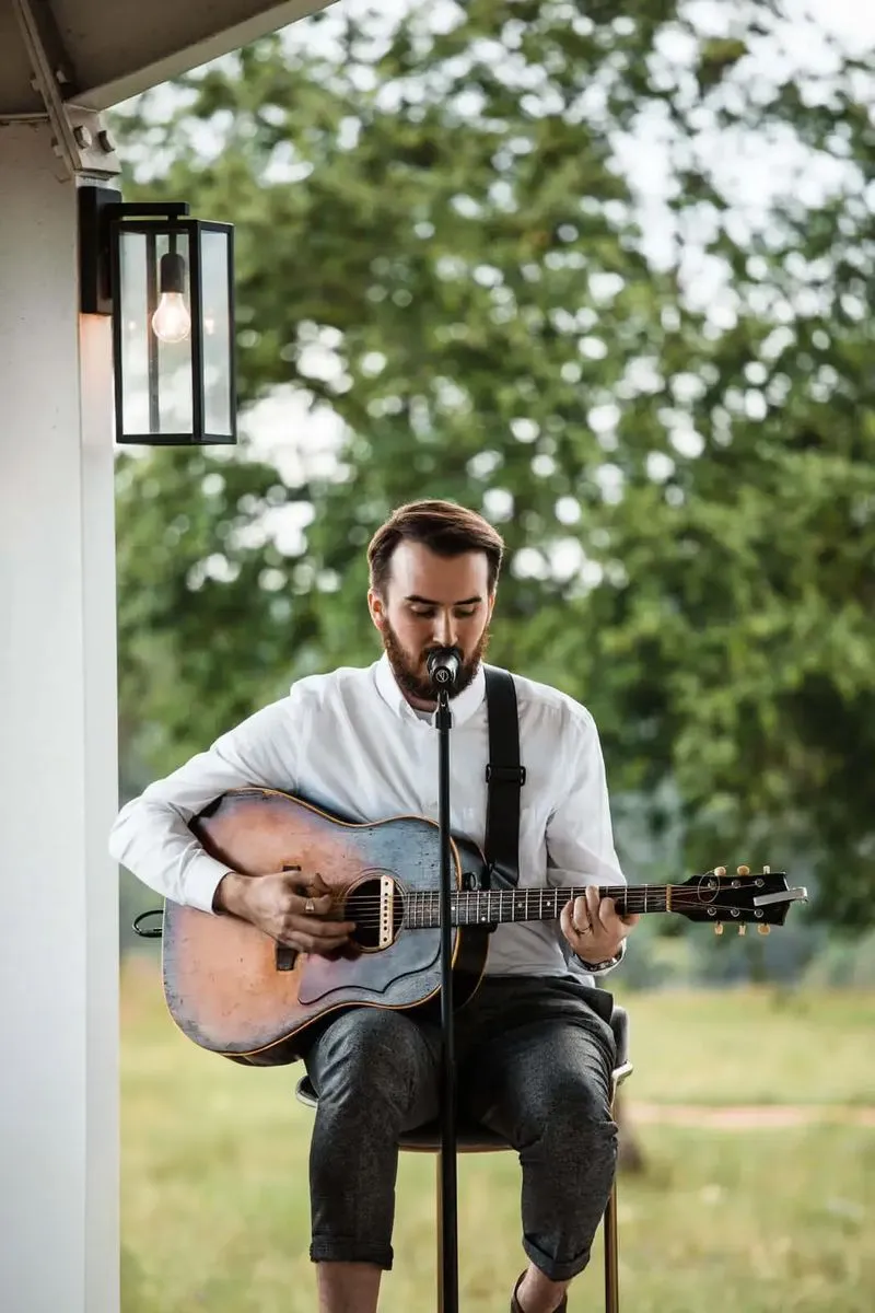 Darren playing guitar