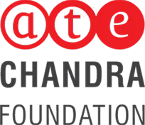 ATE Chandra Foundation logo with lowercase 'ate' in red circles above the text.