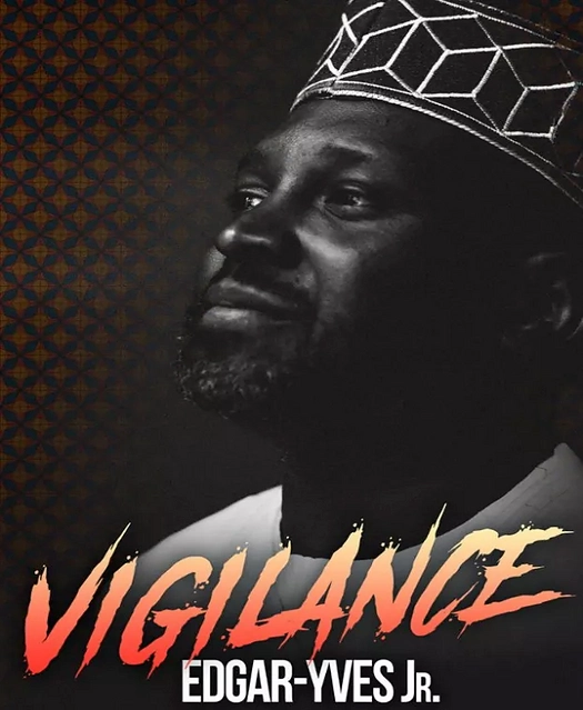 Affiche du spectacle solo « Vigilance » de l'humoriste Edgar-Yves Jr.