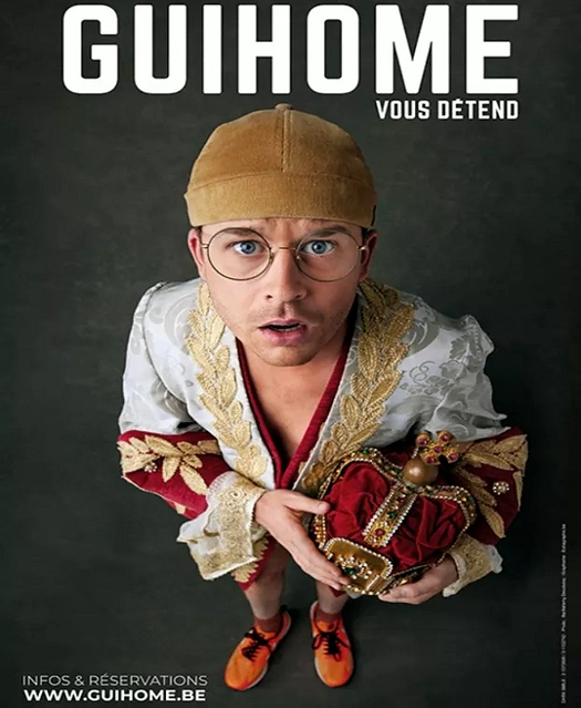 Affiche du spectacle humoristique « Guihome vous détend », une performance en solo de l'humoriste Guihome.
