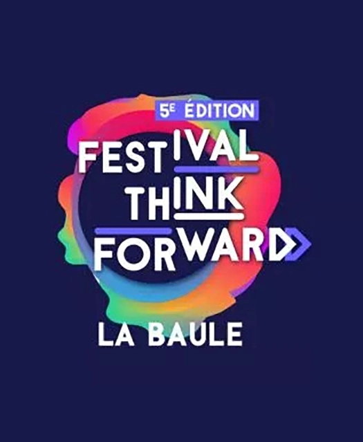 Logo et visuel de la 5e édition du festival « Think Forward » à La Baule.