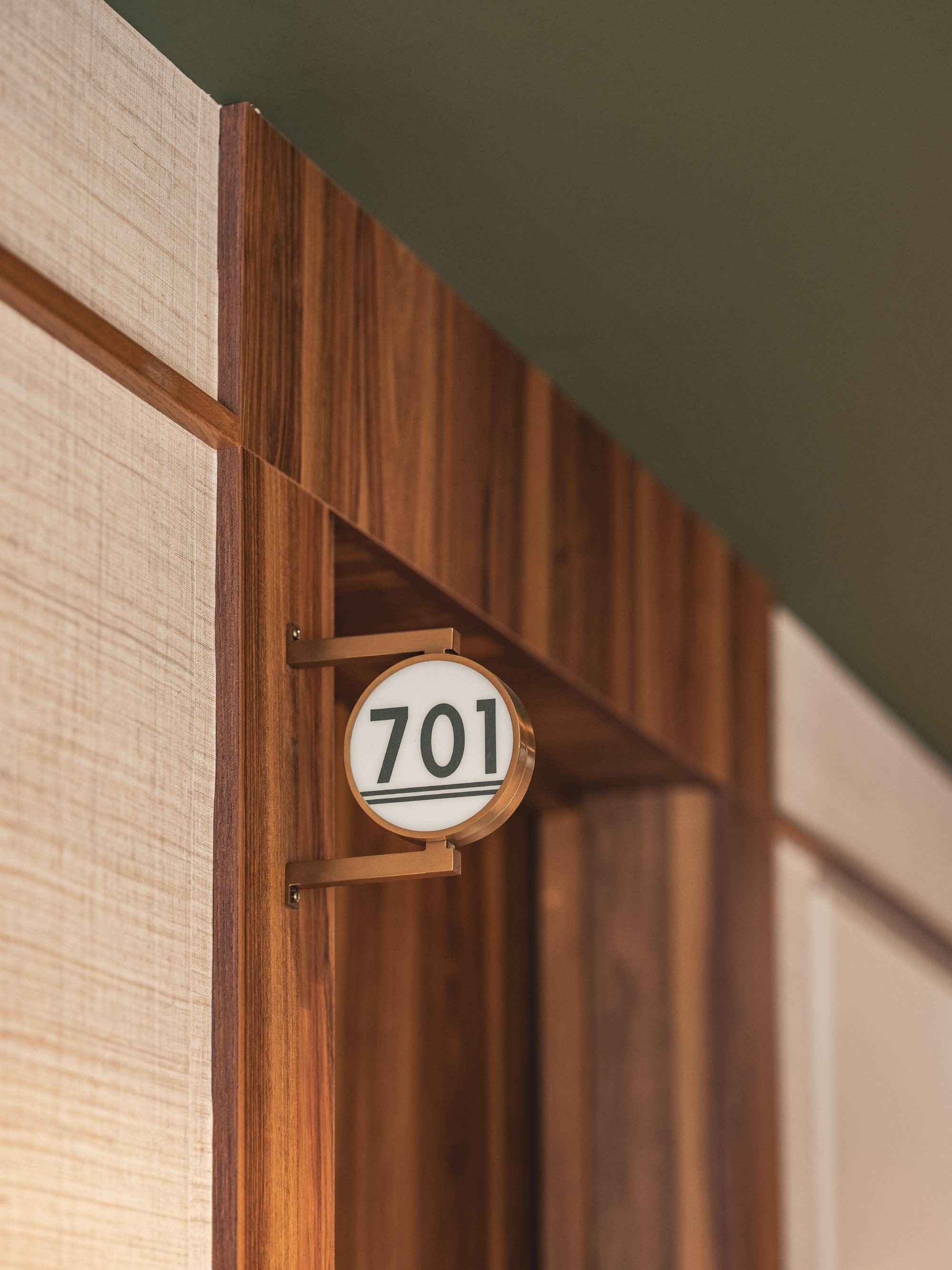 Zoom sur numéro de chambre