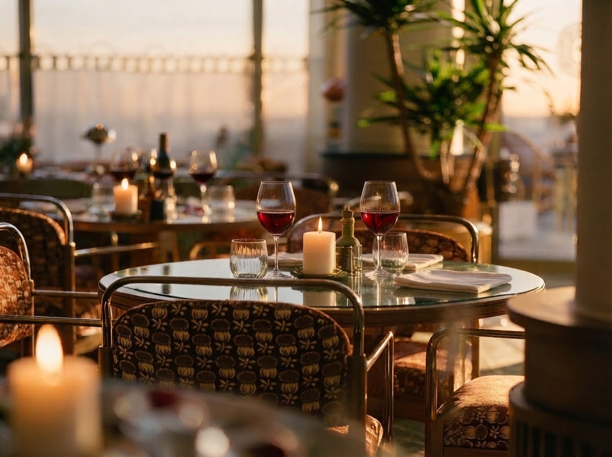 Image showcasing the Scapa restaurant in La Baule, with an intimate and warm atmosphere.