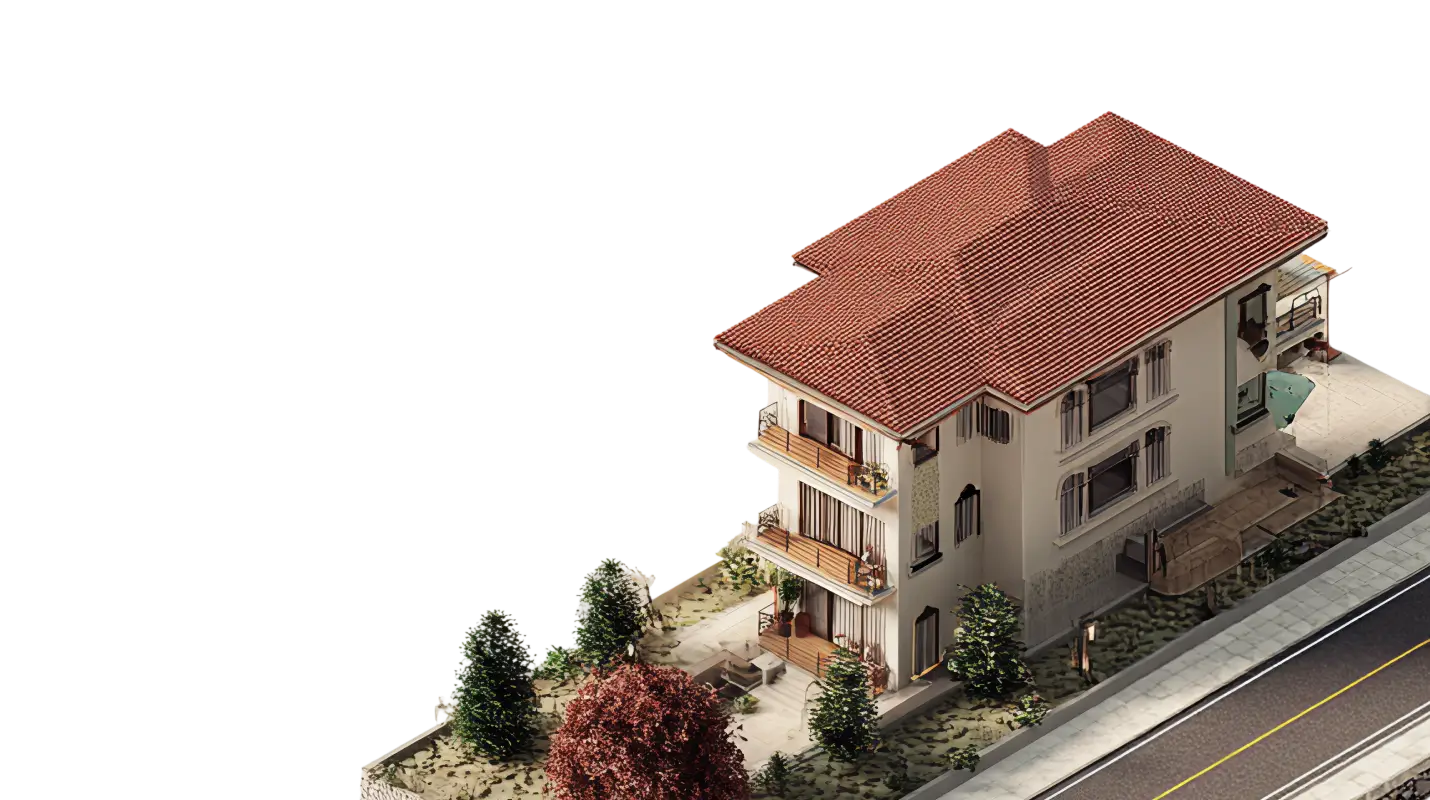 Isometric 3D model of a classical government building with a dome, blue accents, and 'RBI' text