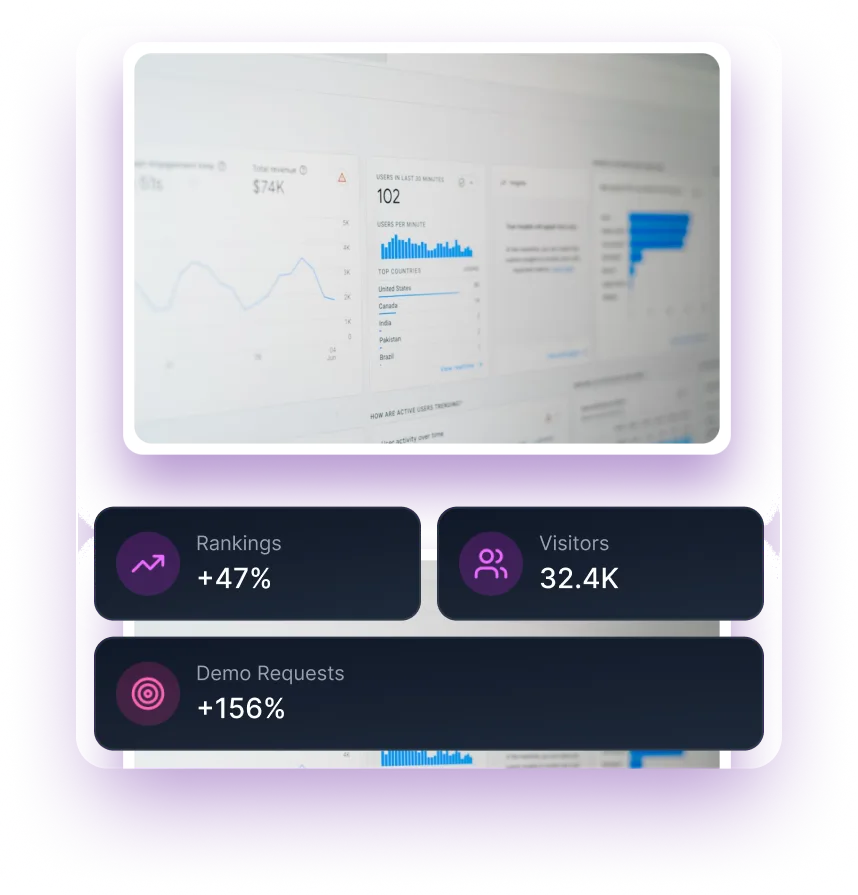 SaaS link building agency results preview