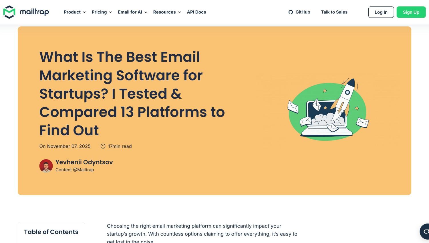 Mailhop article screenshot