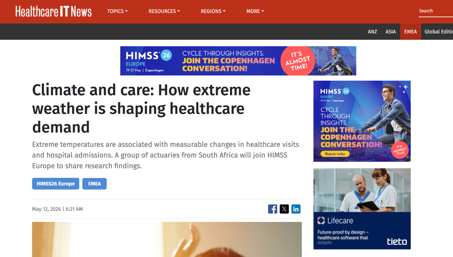 HealthITcare article screenshot