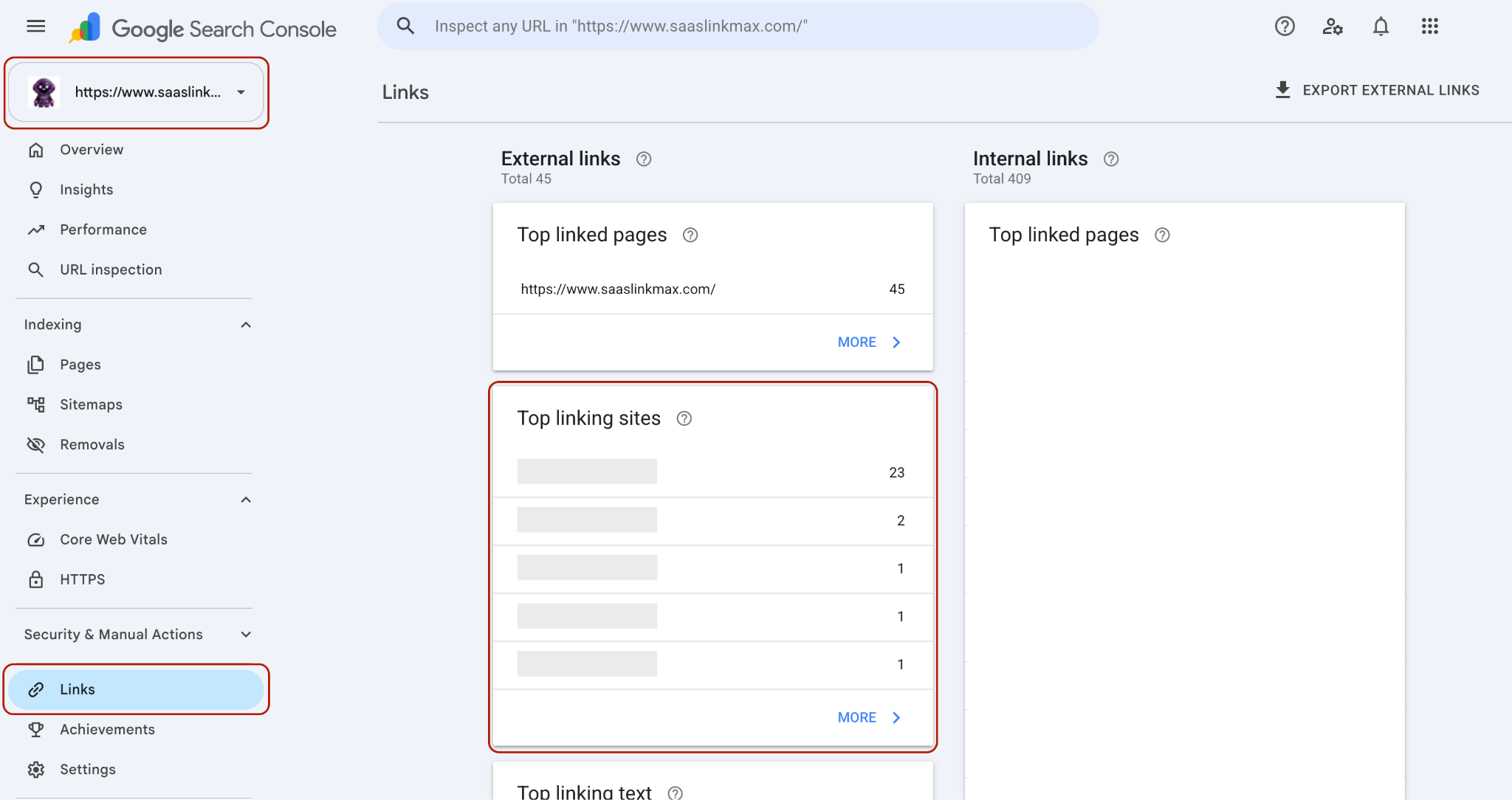 Backlink Audit in Google Search Console