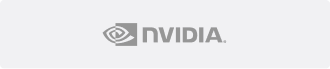 NVIDIA company logo with stylized eye graphic and text on dark background.