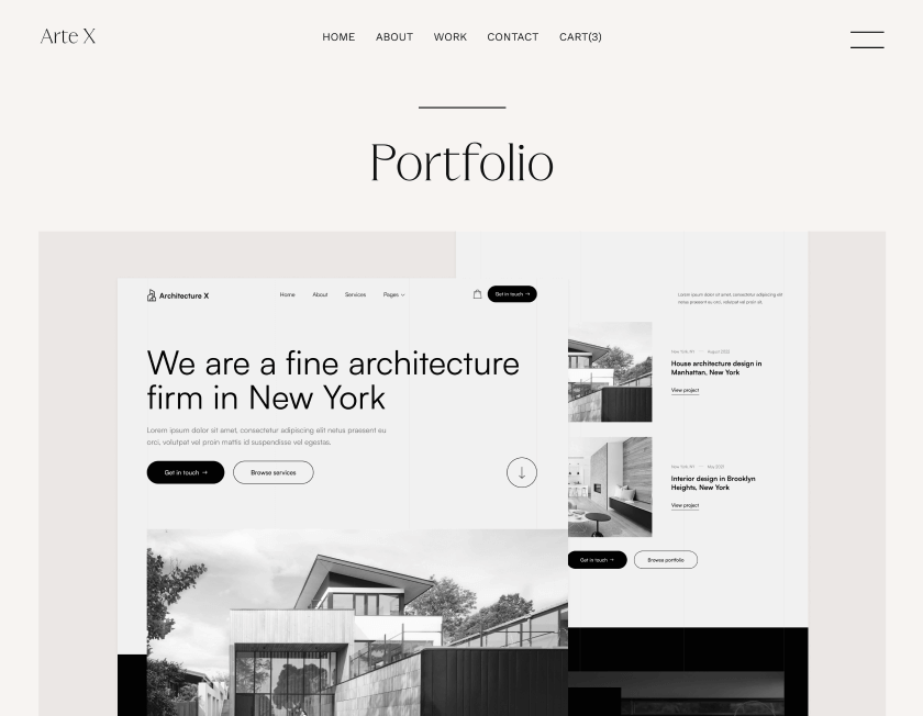 Portfolio - Arte X Webflow Template
