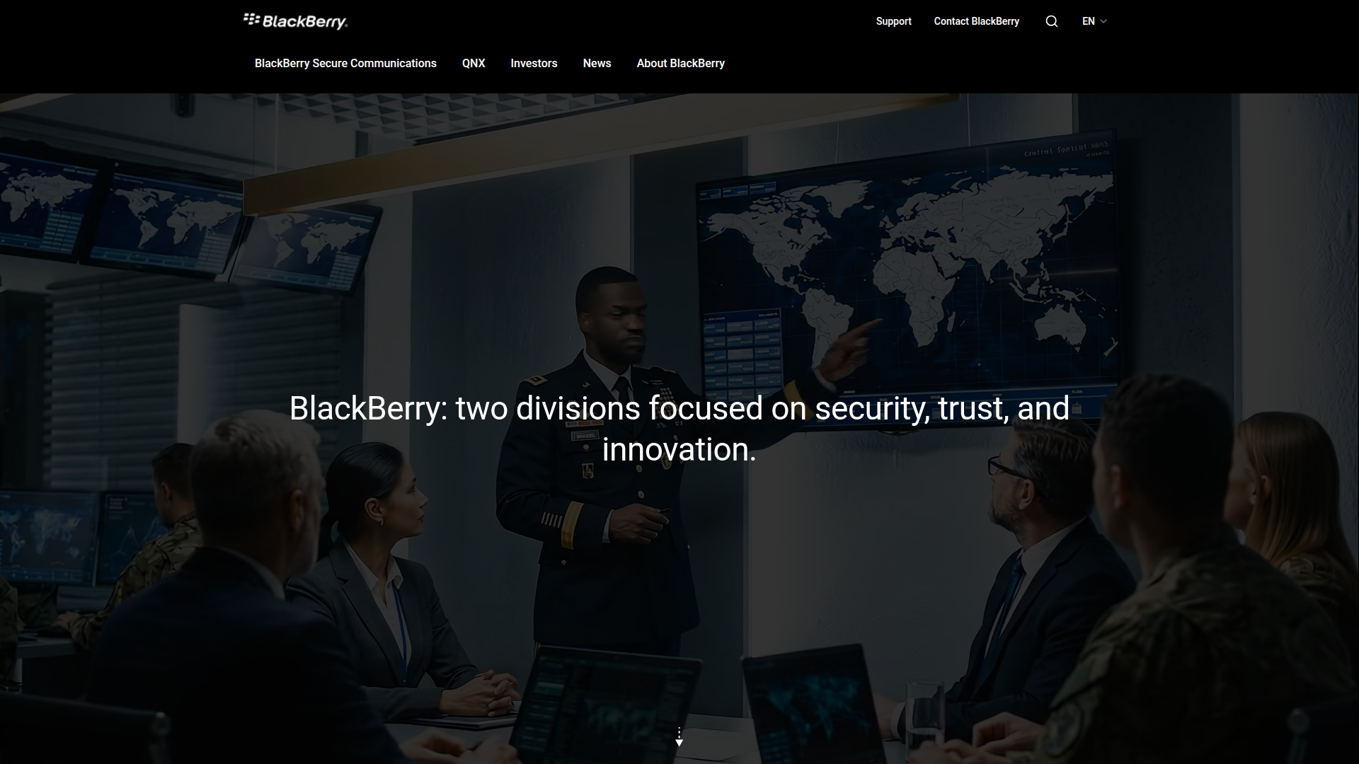 Cylance homepage screenshot