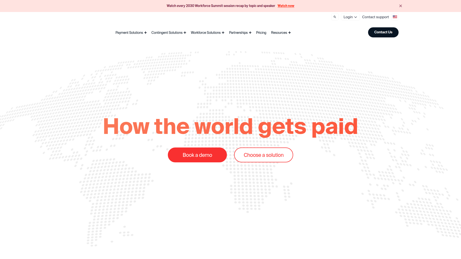 Papaya Global homepage screenshot
