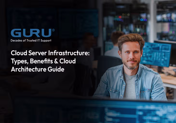 IT security agent working on his powerhouse software.