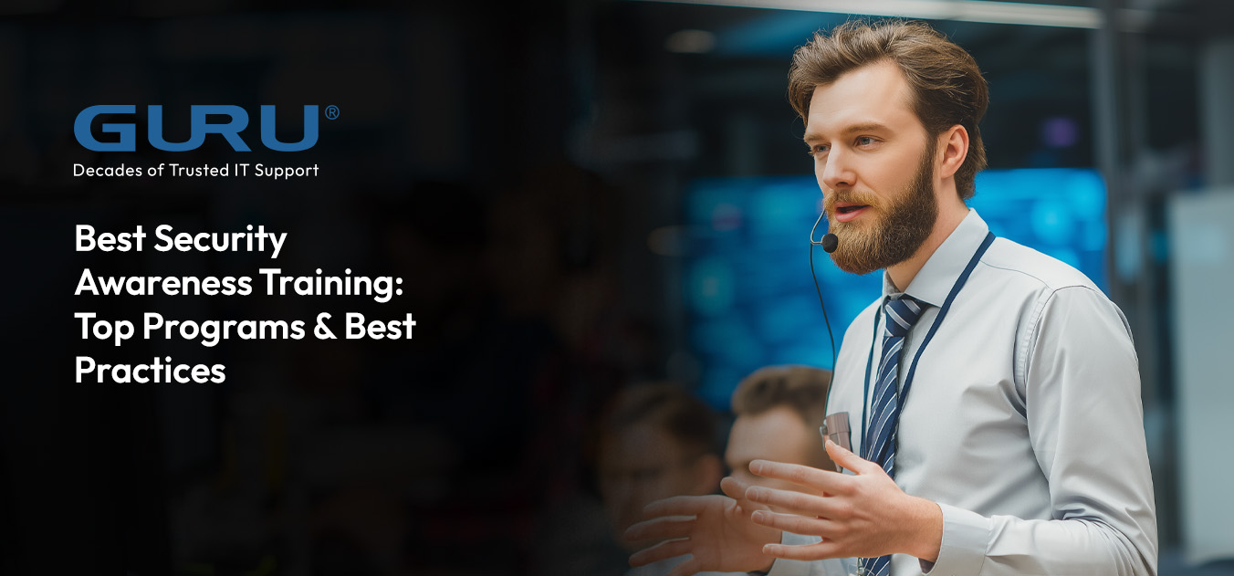 IT security agent working on his powerhouse software.