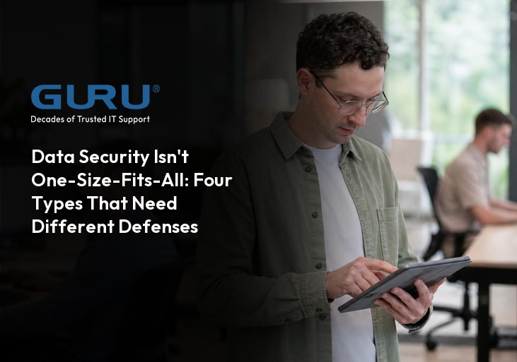IT security agent working on his powerhouse software.