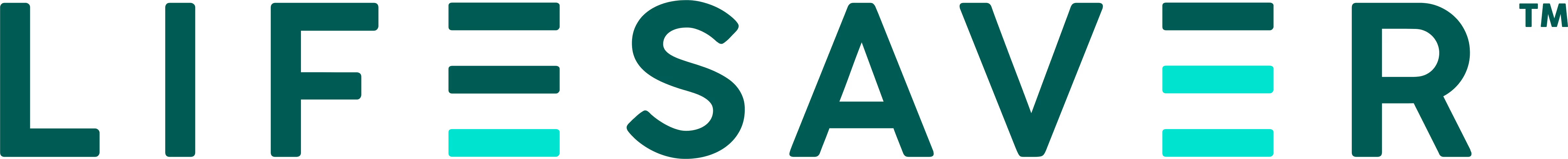 LifeSaver brand logo with stylized letters and turquoise equal signs.