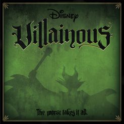 Official box art cover for Disney Villainous: The Worst Takes it All board game.