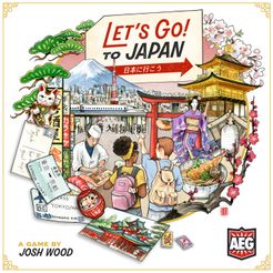 Official box art cover for Let's Go! To Japan board game.