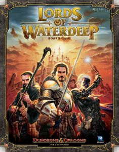 Official box art cover for Lords of Waterdeep board game.