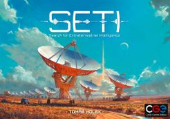 Official box art cover for SETI: Search for Extraterrestrial Intelligence board game.