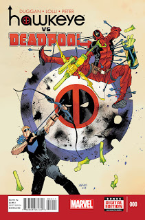 Image for the article: Hawkeye vs Deadpool Review - Bookshelf