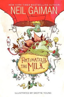 Image for the article: Fortunately, the Milk Review - Bookshelf