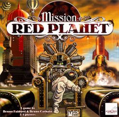 Official box art cover for Mission: Red Planet board game.