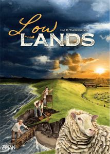 Official box art cover for Lowlands board game.
