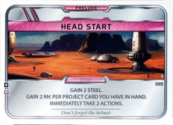 Component or upgrade image for Terraforming Mars: Head Start Promo Card.