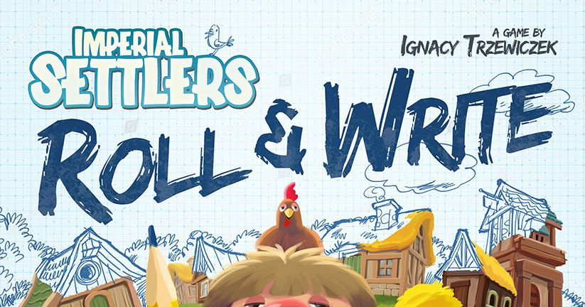 Official box art cover for Imperial Settlers: Roll & Write board game.