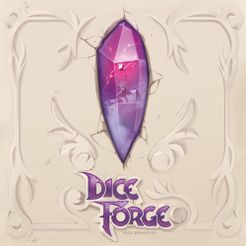 Official box art cover for Dice Forge board game.