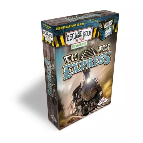 Official box art cover for Escape Room: The Game – Wild West Express board game.