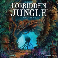 Official box art cover for Forbidden Jungle board game.