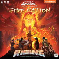 Official box art cover for Avatar: The Last Airbender – Fire Nation Rising board game.