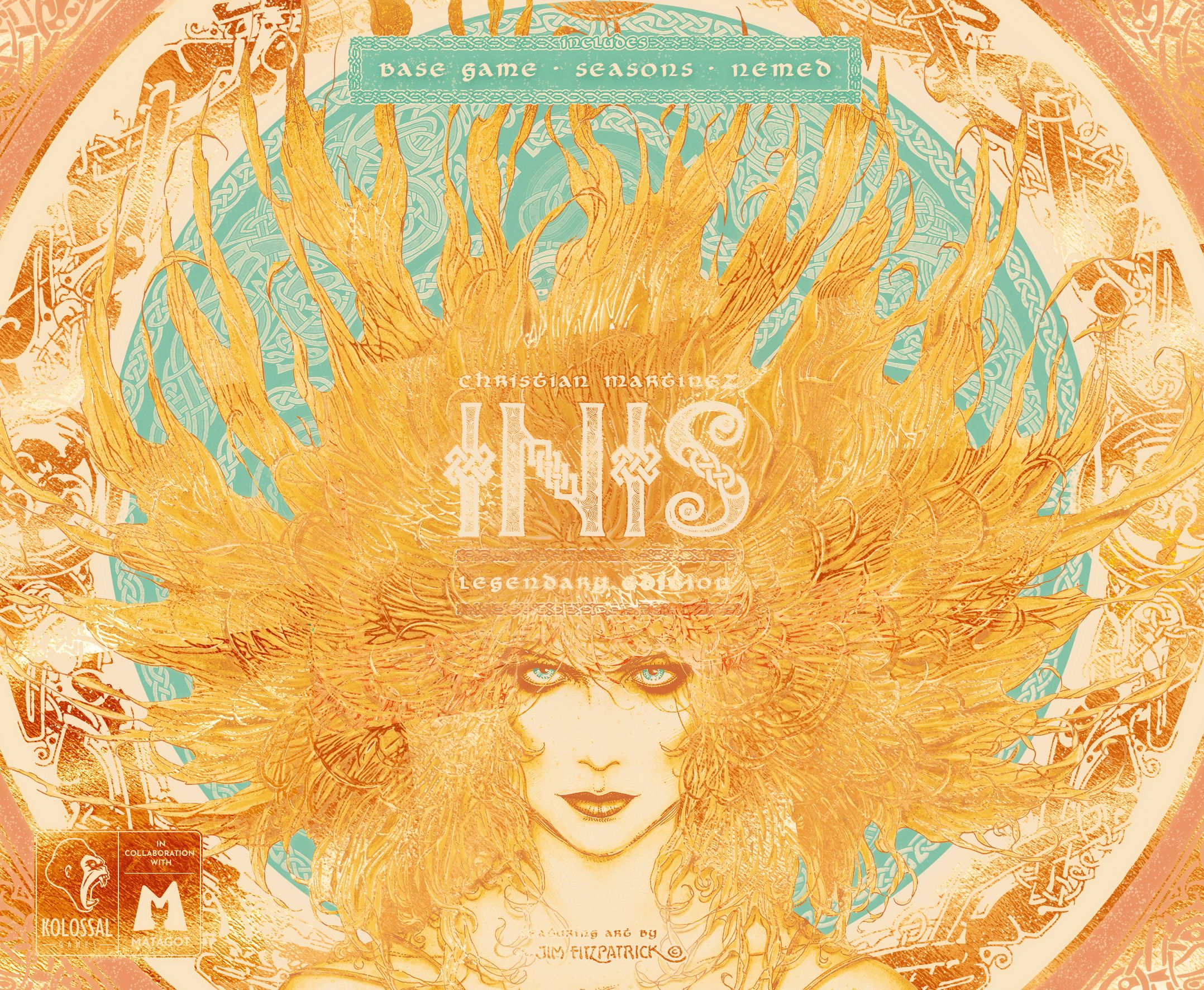 Official box art cover for Inis: Legendary Edition board game.