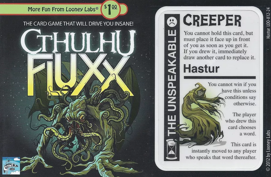 Component or upgrade image for Cthulhu Fluxx: Hastur The Unspeakble.