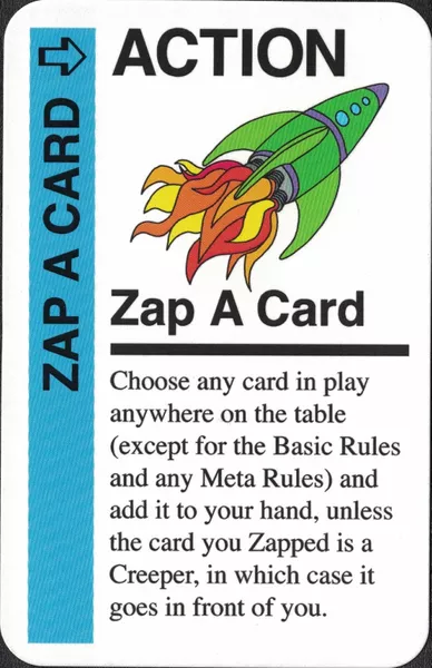Component or upgrade image for Fluxx: Zap-a-Card Promo.