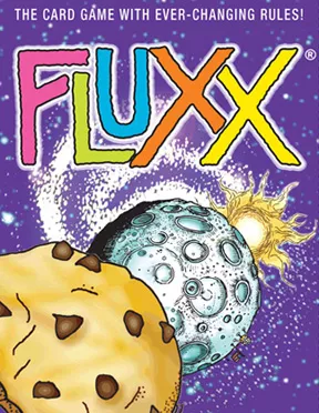 Official box art cover for Fluxx board game.