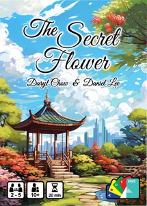 Official box art cover for The Secret Flower board game.
