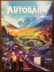 Official box art cover for Autobahn: Kickstarter Edition board game.