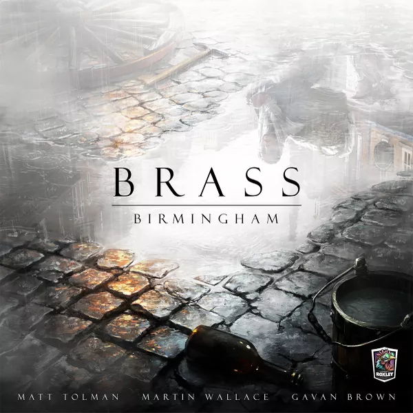 Official box art cover for Brass: Birmingham board game.