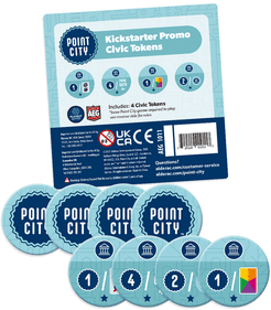 Component or upgrade image for Point City: Kickstarter Promo Civic Tokens.