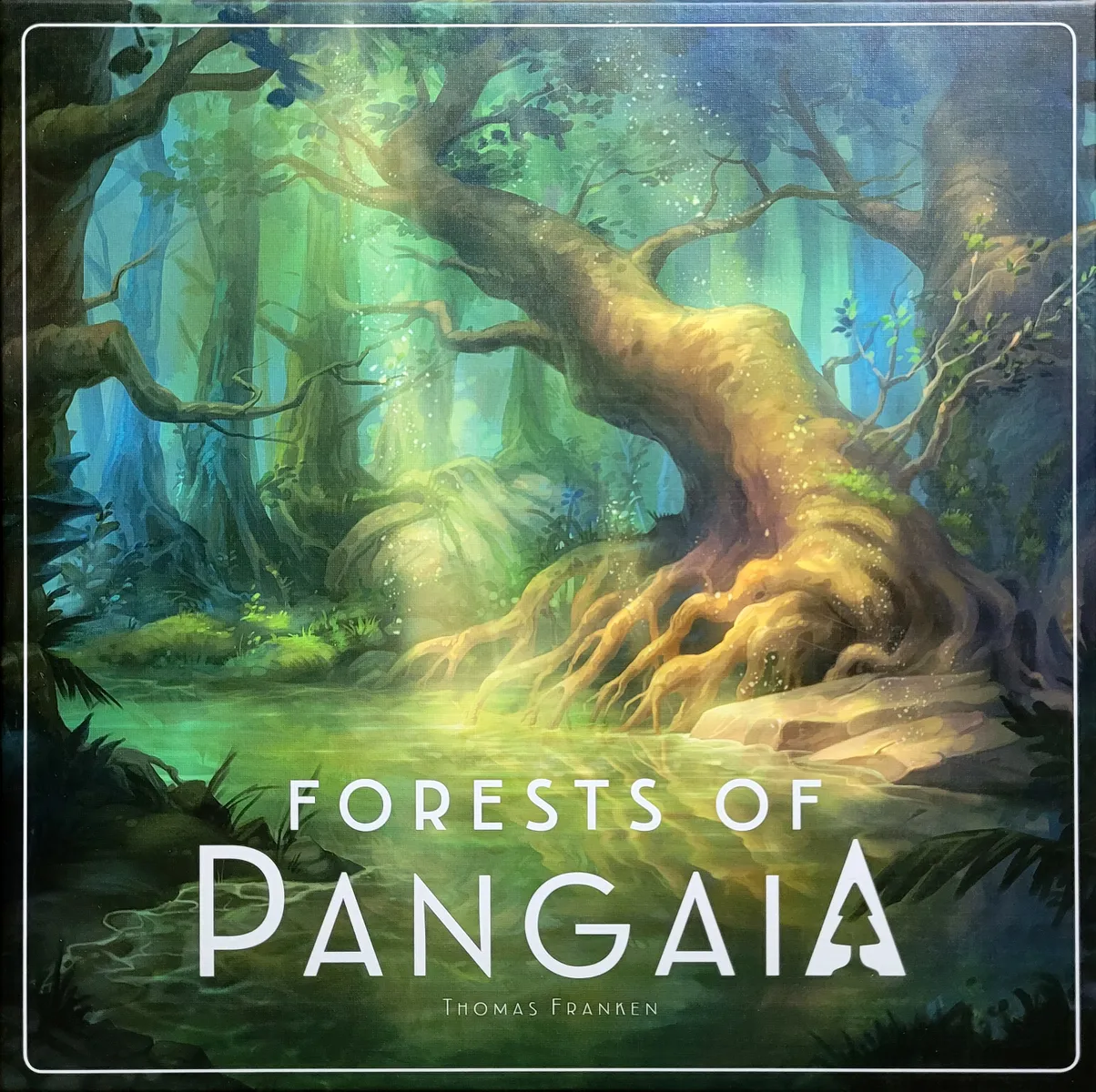 Official box art cover for Forests of Pangaia board game.
