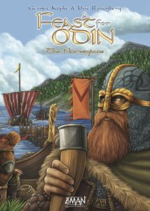 Official box art cover for A Feast for Odin: The Norwegians board game.